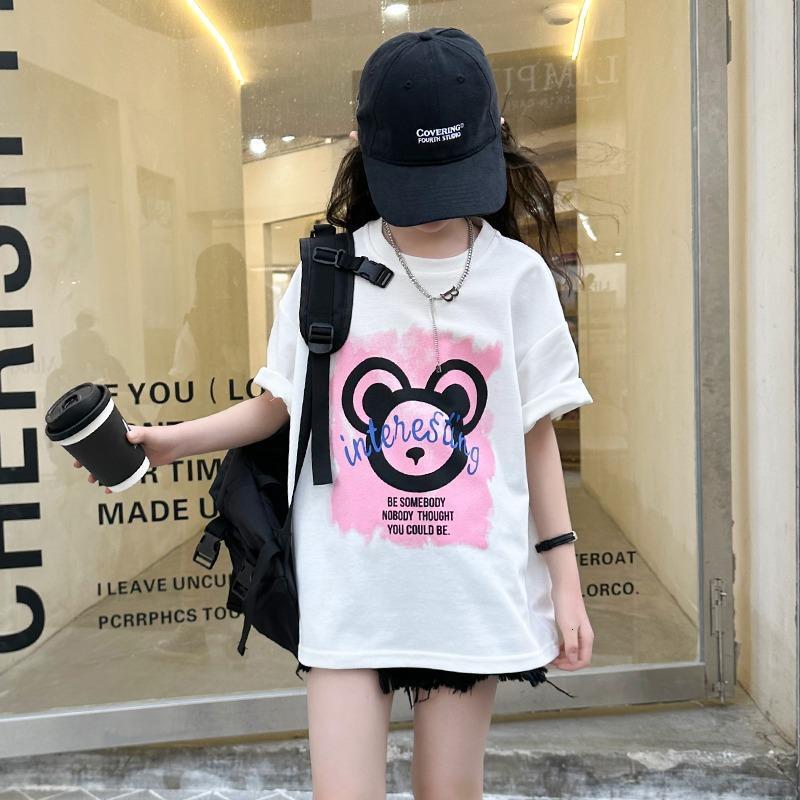 Ddmyshoesvip Pure Cotton Clothing T Shirts Short Children S And Middle Aged Girls Tops Half Sleeves Summer Fashion Trend