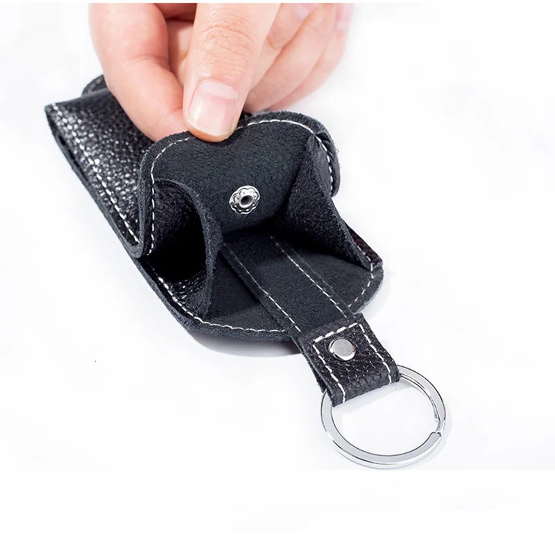 Genuine Leather Keychain Smart Key Holder Car Key Wallet Organizer Car Key Storage Bag Housekeeper Bag Covers Hasp Key Case 250311