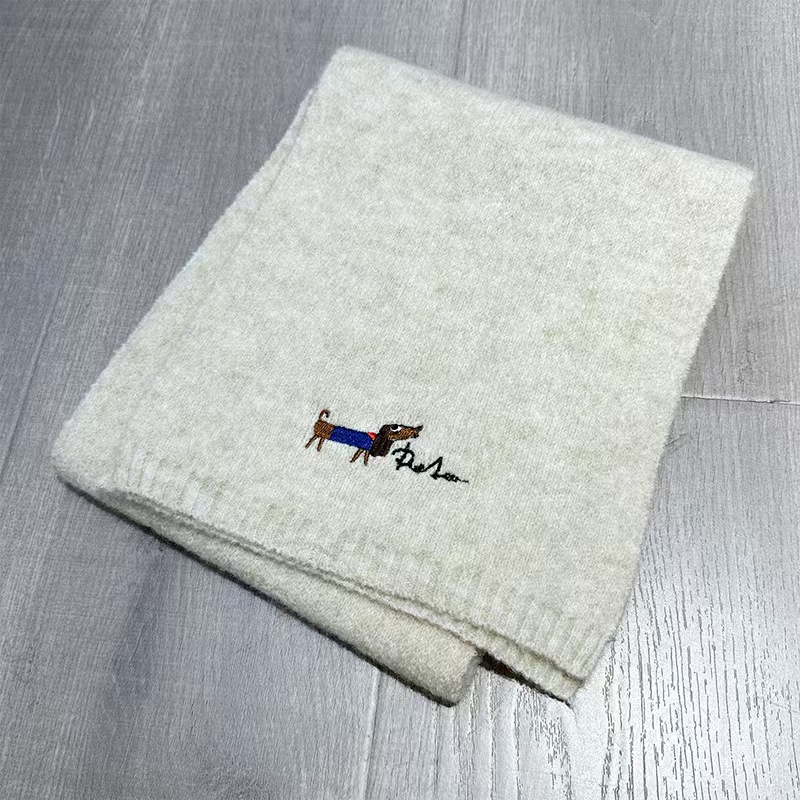 K105 Korean high-grade pure color wool scarf for women all-match new autumn and winter knitted shawl fashionable thick warm neck scarf