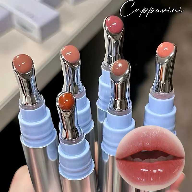 Mirror gloss serum lipstick glass metal brush head glass gloss lipstick humectant non sticky makeupXJ250312