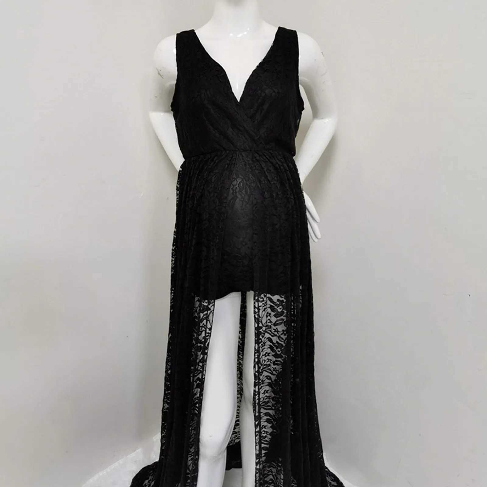 Solid Satin Cross Back Maternity Dress Elegant Party Nursied Baby Dress Nightgown Breastfeeding Midi Lace Dress With SleevesT250311