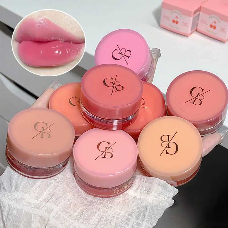 Gege Bear Jarred Jam Lip Gloss - Glass Moisturizing Water Gloss Finish Wrinkle Effect Wear Resistance and Non Transfer FormulaXJ250312