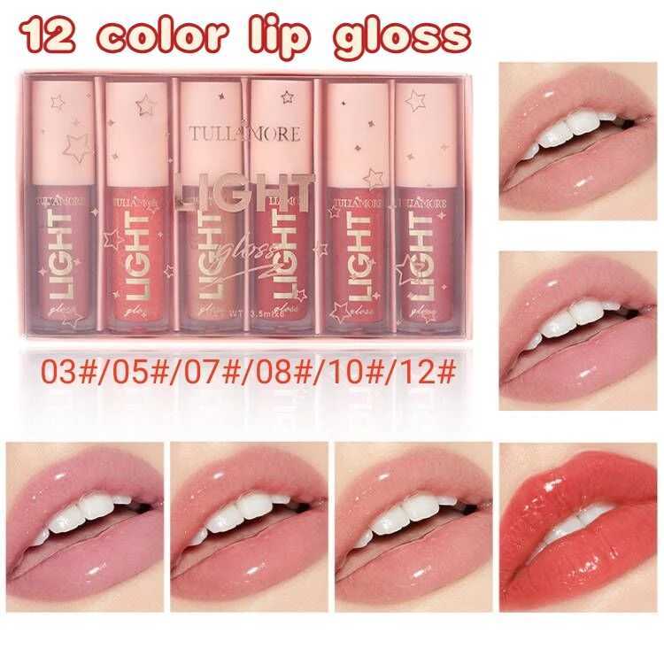 2-color lip gloss waterproof long-lasting moisturizing lipstick mirror matt plain lip gloss oil W250312