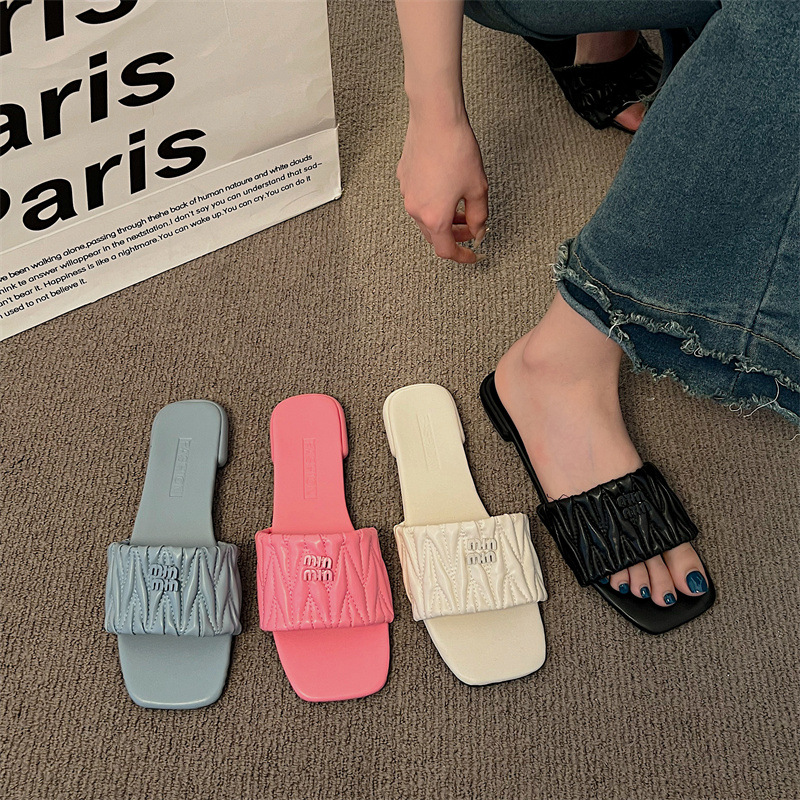 free shipping designer slippers for women womens white blue black pink beige indoor outdoor casual shoe sandals slides new