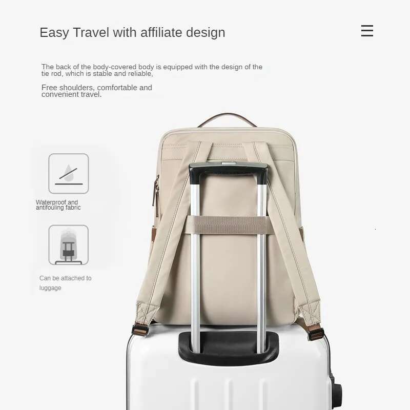 GOLF Women's Fashion New Travel Simple Business Large Capacity Laptop 15.6 Inch Casual Student Backpack Women