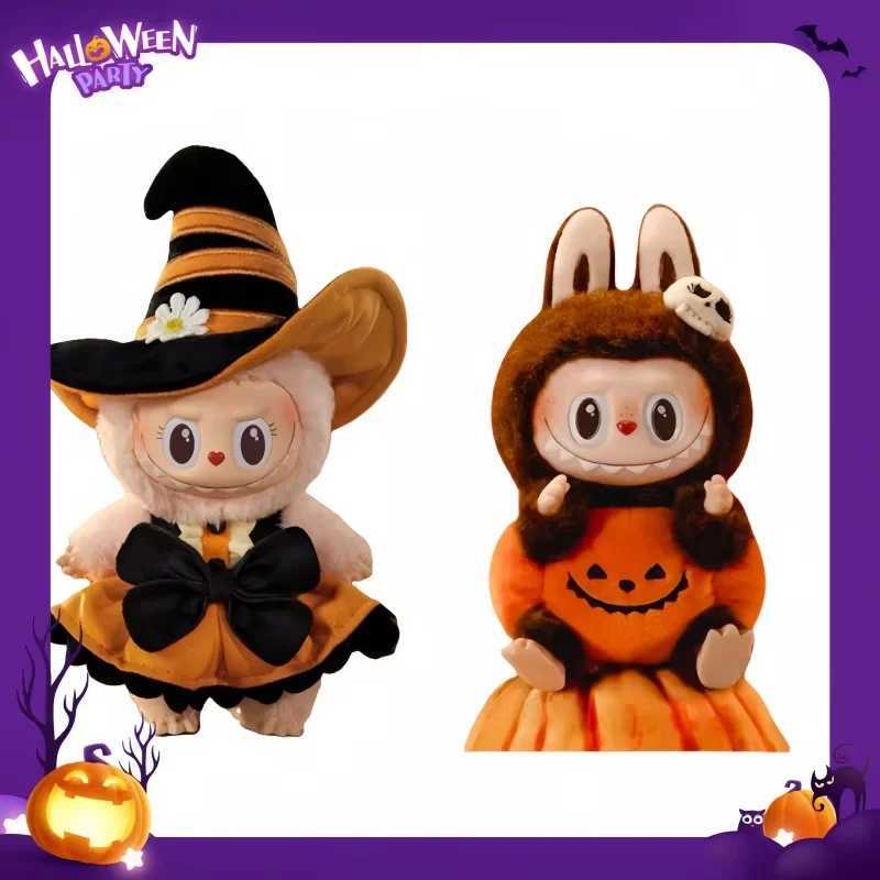 High quality Sweetheart Halloween Mokoko Happy Party Series Pumpkin Labubu Vinyl Pendant Copy Doll Toy Christmas Gift X250312