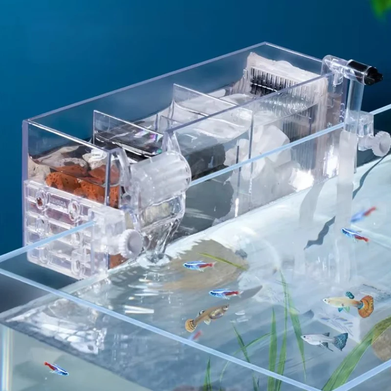 220V Aquarium Filter Wall Mounted Top Filter Waterfall Roller Circulation Water Filtration Fish Tank Skimmer Accessories