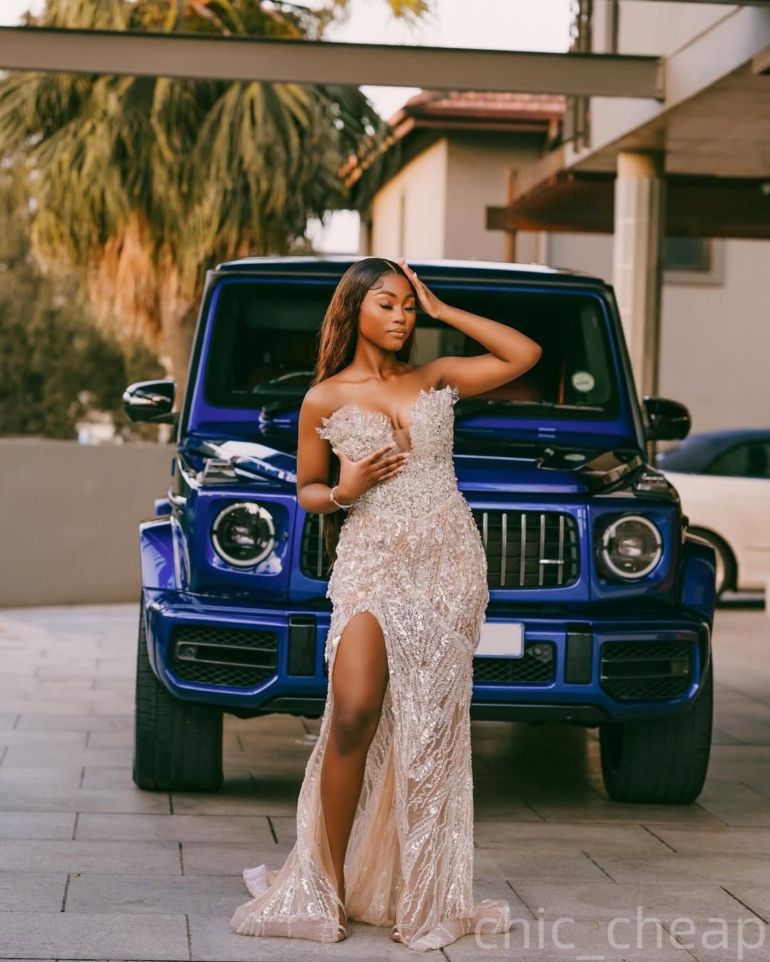 Champagne Mermaid Prom Dresses 2025 Illusion Sequined Rhinestones Evening Formal Party Second Birthday Engagement Gowns Plus Size Dress For Special Oc