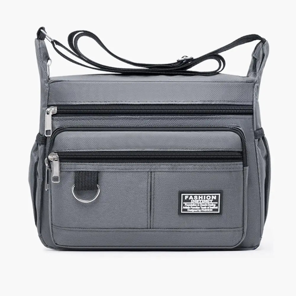 Mens Crossbody Bag Single Shoulder Bags Big Capacity MultiPockets Storage Fashion Handbag Business 250304