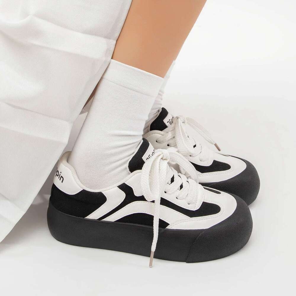 Tun Classic Gum Sole Fashion White Black Non-Slip Women's Shoes Casual Sneakers for Women