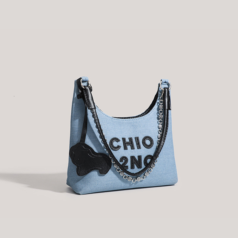 Cowboy Letter Armpit Saddle Bag Women s Designer Fashion Mini Handbag Hot Girl Trend Chain Crossbody Bag Casual Mini Wallet Makeup Bag 2025 New Item