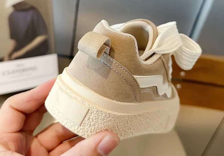 Childrens sports shoes fashionable round toes comfortable and fashionable anti slip sports shoes childrens soft soled casual edition shoes Z250312