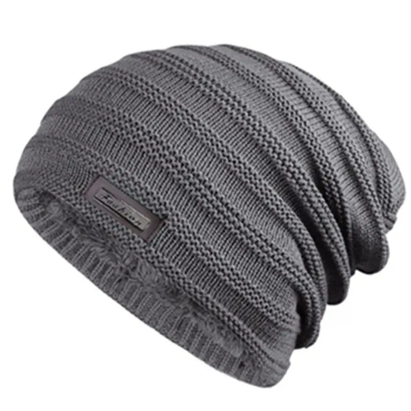 unisex fur lined Beanie hat for keeping warm in winter thick and soft elastic suitable both men womens fashionable hats 250304