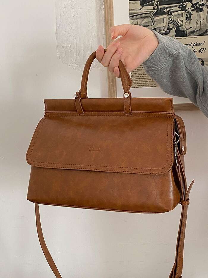 Women's Bags handbag New Trendy Versatile Postman Work Commuter Women's Large Capacity Texture Handheld Crossbody Bag