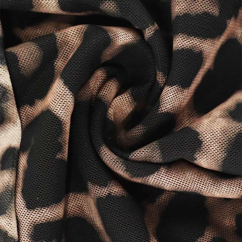 Autumn Women's T-Shirt New Streetwear Fashion Long Sleeves O-Neck Tees Sexy Leopard Backless Female Versatile Knitted Clothing