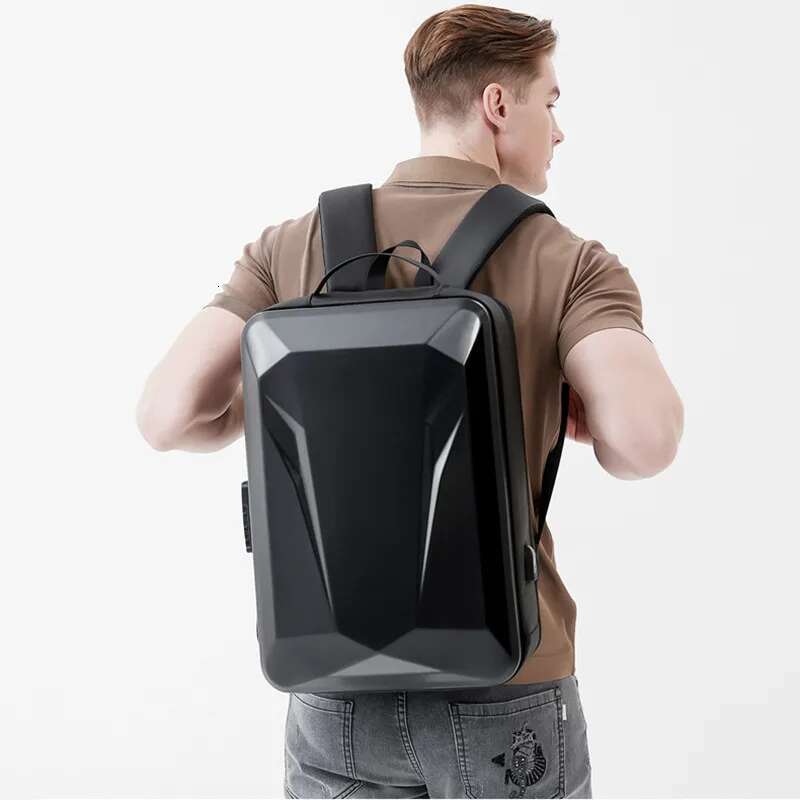 Men's New E-Sports Hard Shell 15.6 /18 Inch Anti-Theft Lock Waterproof Game Laptop Male Business Cool Travel Backpack