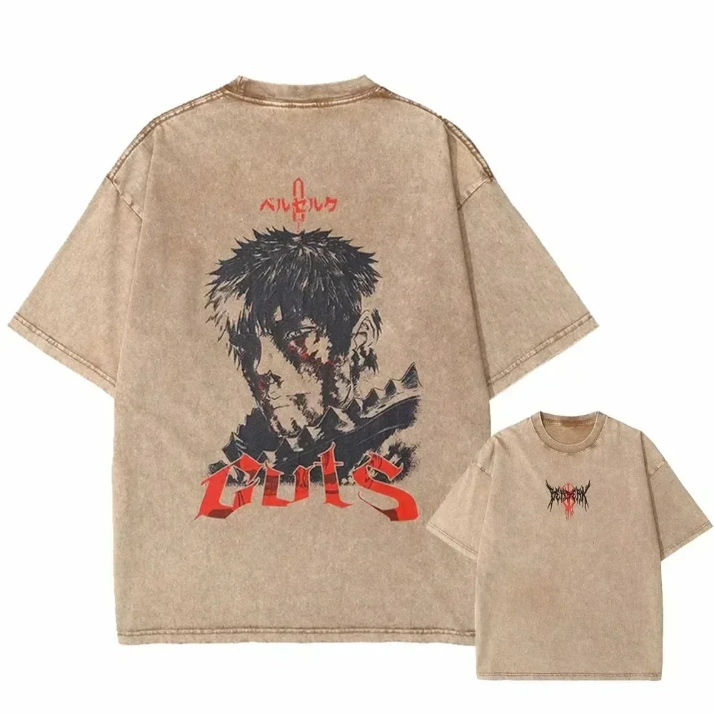 SORCERER MASTERMIND VINTAGE TEE Japan Washed Tshirts Oversized Cotton Tee Print Graphic for Men Women Acid Wash Casual Daily 250312