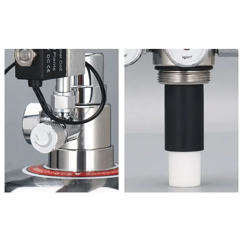 Triple Filter Element Stainless Steel Valve Pressure Regulating Valve for DIY Aquarium 1L/2L CO2 Steel Cylinder Generator Kit
