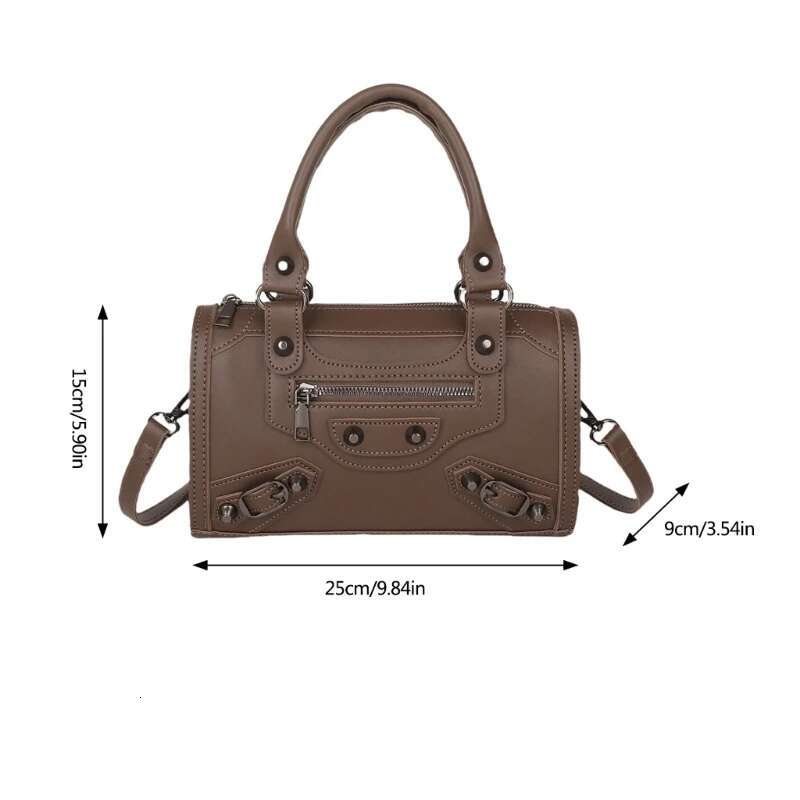 25 New Women s Fashion Designer Single Shoulder Crossbody Bag Retro Ten Font Top Handle Handbag Light Luxury Large Capacity Storage Bag Wallet Makeup 