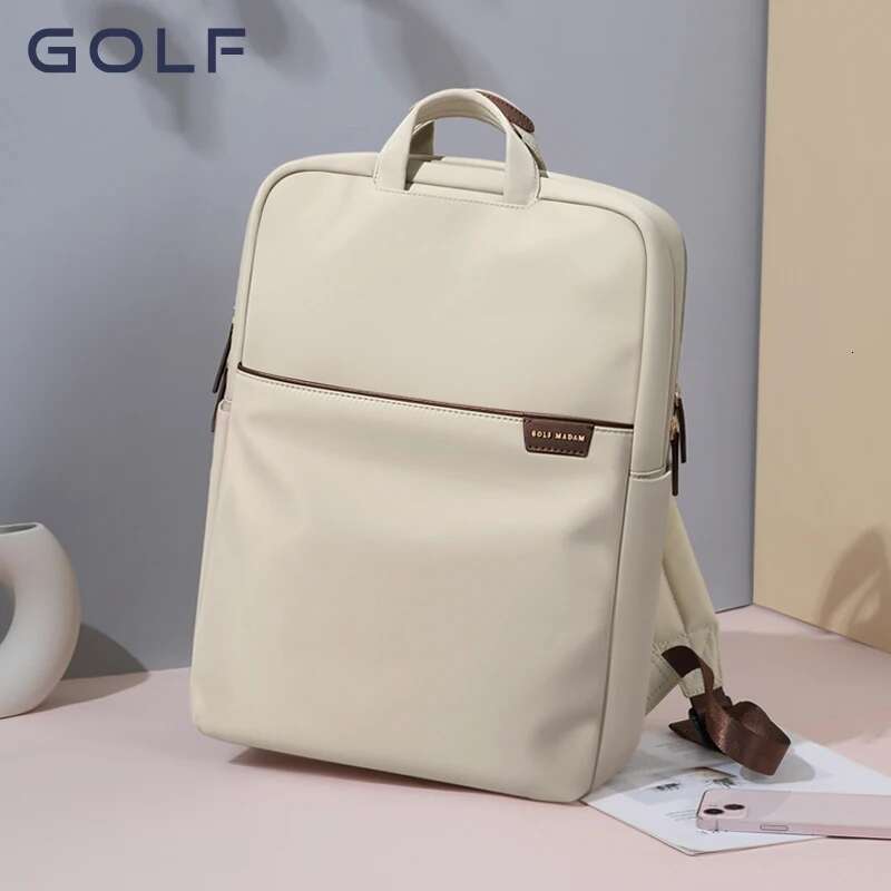 GOLF Business Women Work Slim Backpack 15 6 Inches 13 Inch Back Pack Laptop Bag Travel Simple Waterproof Nylon