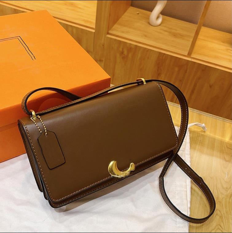 Retro Small Square Designer Shoulder Crossbody Bag for Women with Flip Top Closure