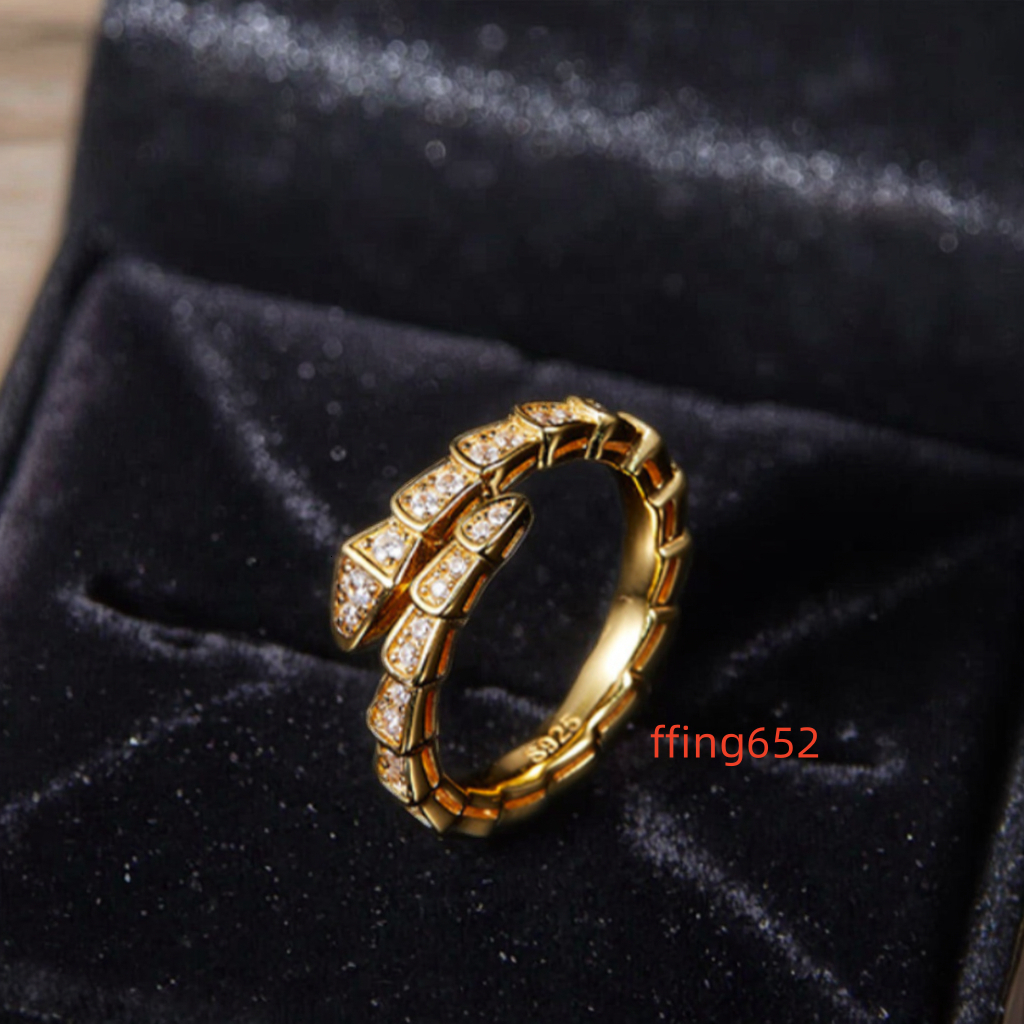 Customizable Fashion Unisex Luxury Snake Moissanite Iced Cuban Wedding Diamond Moissanite Men Ring