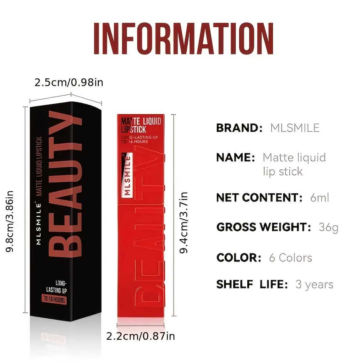 High gloss lip gloss Vivid high pigment lipstick lasting moisturizing non sticky lipstick W250312