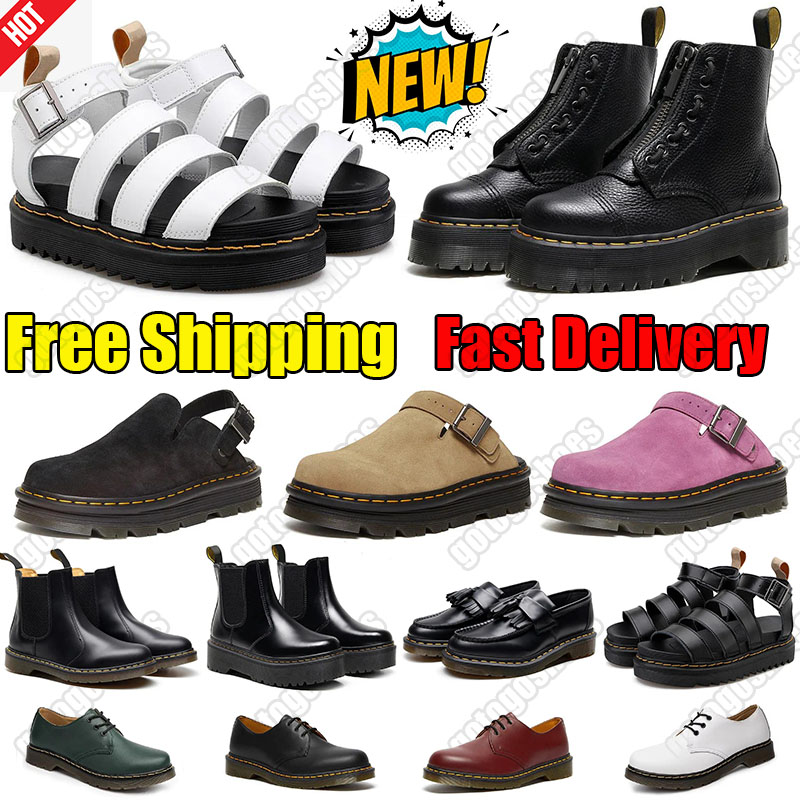 doc martins boots free shipping designer sneakers sandals for men women booties mules slides leather boot mens outdoor comfortable sandals shoes size 35-48 brown