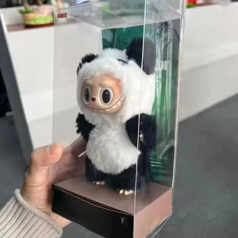 17cm Labubu Panda Mentor Series Blind Box Vinyl Doll Trend Decoration Keychain Collection 1 1 Copy High Quality Birthday Gift X250312