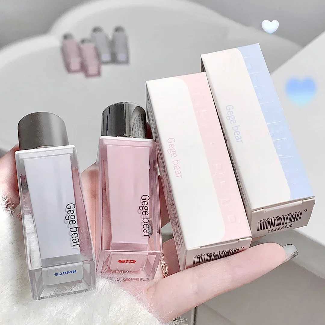 Water based matte lip color moisturizing gloss nude pink liquid lipstick non sticky cup mirror lip color female beauty cosmeticsXJ250312