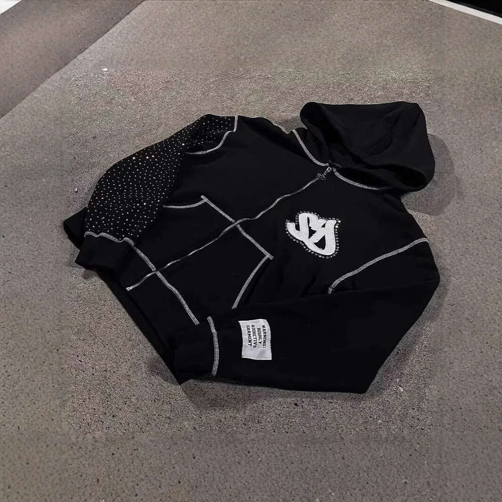 Sweatshirt zipper unisex early autumn comfortable casual personalized street hoodie black jacket versatile