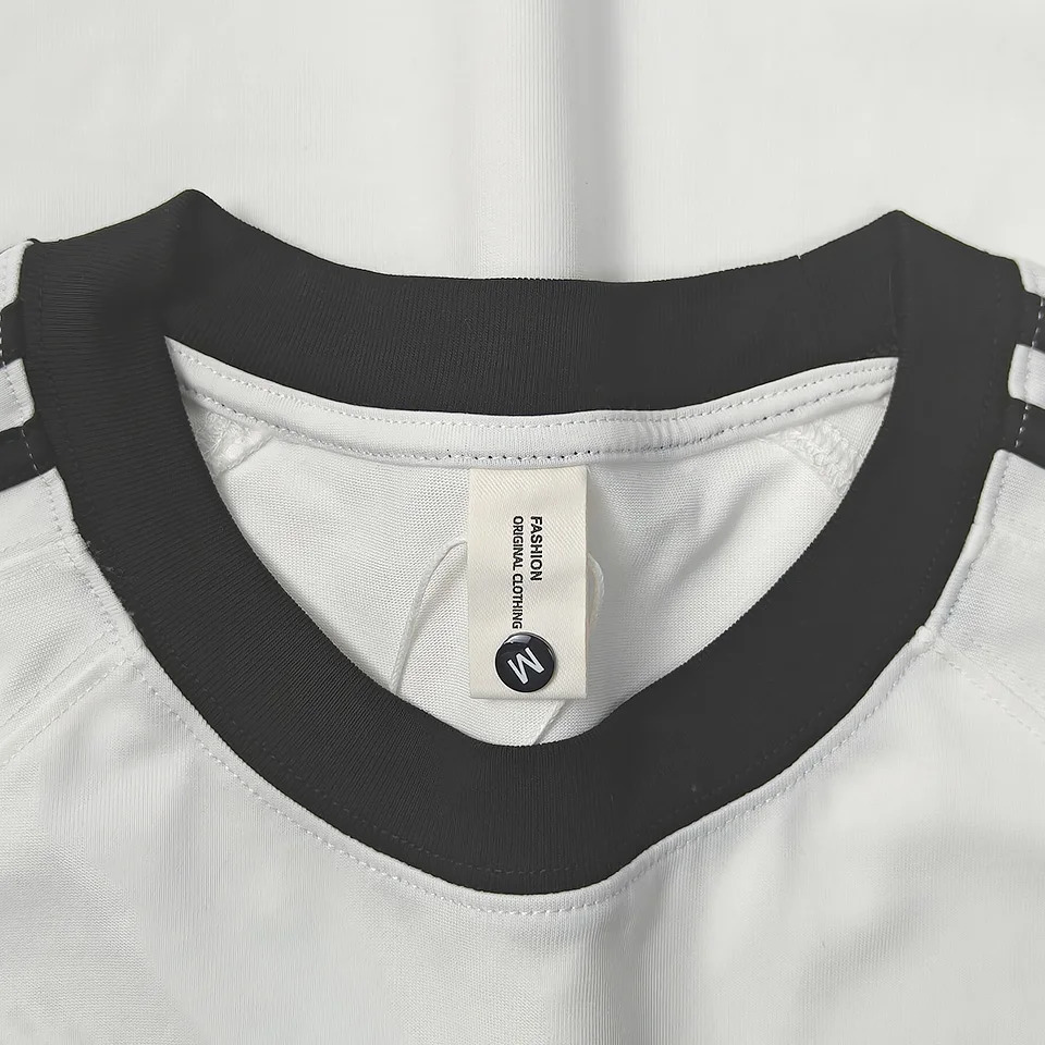 Retro contrasting striped patchwork Tshirt mens casual loose cotton top short sleeved couple oversized 5 colors 250312