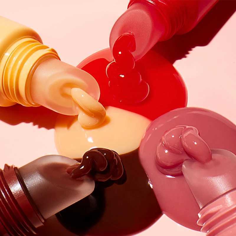 Hydrating Peptide Lip Gloss Transparent Lip Jelly Serum Mirror Water Light Fade Lip Lines Glossy Moisturizing Lip CosmeticXJ250312