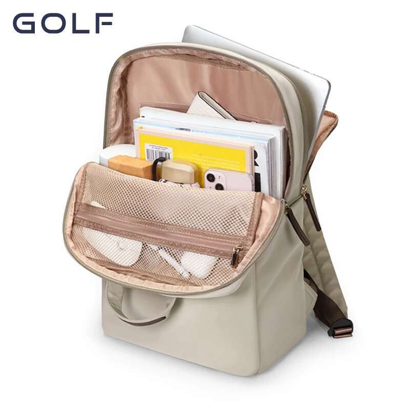 GOLF Business Women Work Slim Backpack 15 6 Inches 13 Inch Back Pack Laptop Bag Travel Simple Waterproof Nylon