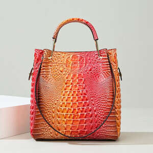 Women's Bags Handbag Handbag New Fashionable Texture Women's Embossed Shoulder Large Capacity High-End Feeling Bucket Bag Women
