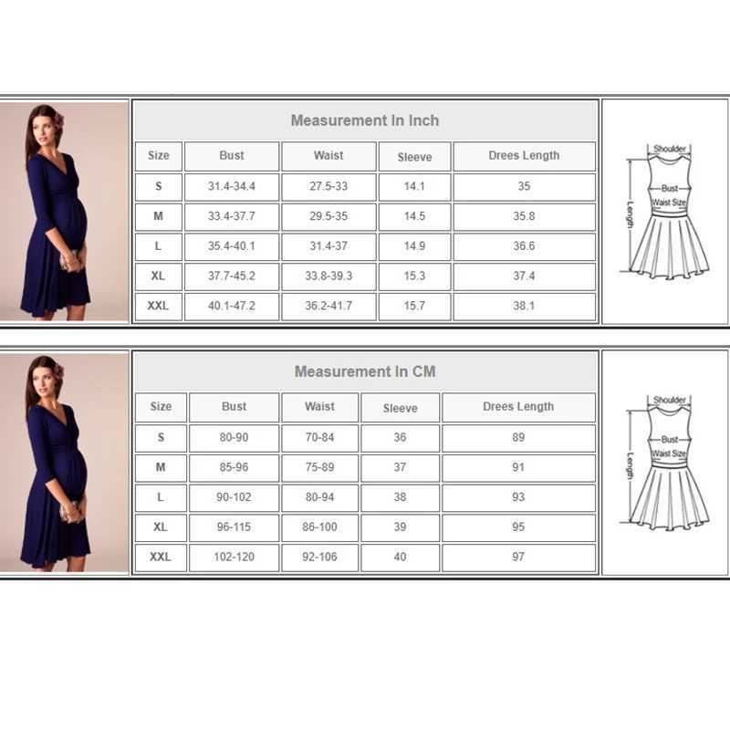 Breastfeeding Dresses Maternity Clothes for Pregnant Women Clothing Solid V-Neck Pregnancy Dresses Mother Wear Evening DressT250311