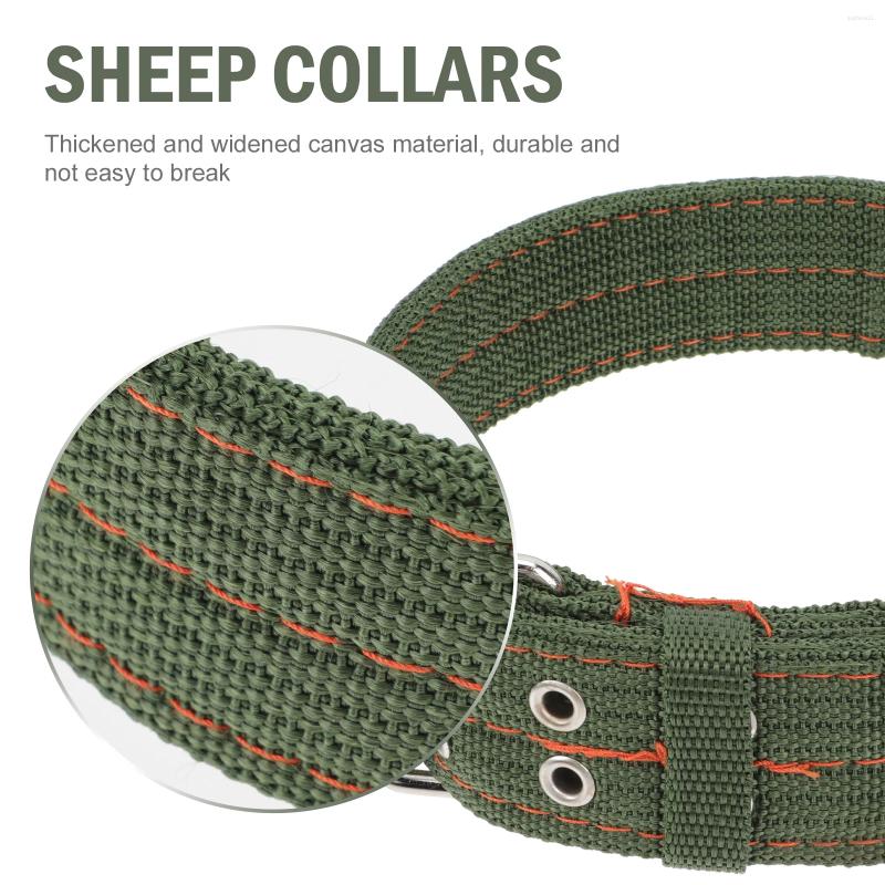 Update Pcs Sheep Collar Collars Adjustable Animal Husbandry Supplies Ox Canvas Livestock Accessories