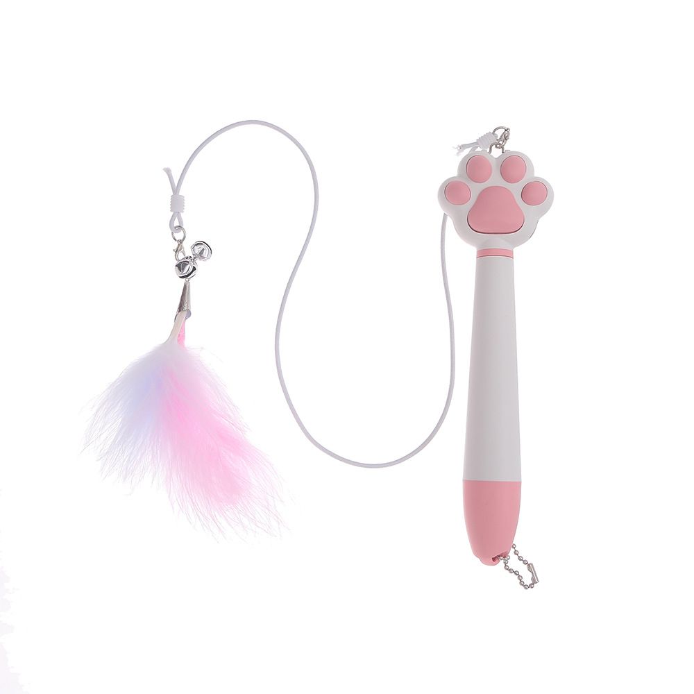 Lazy pet supplies cat paw laser teaser cat stick plastic infrared teaser pen rechargeable teaser cat toys morefunpet