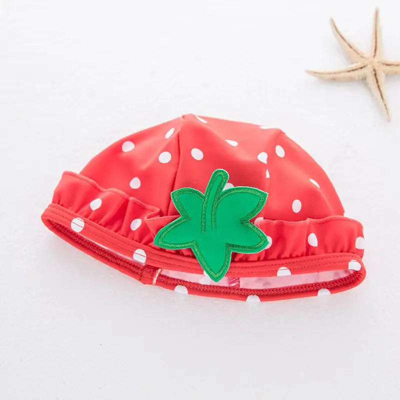 Baby Swimwear Kids Girls 3 Pieces Swimsuit Bikini Summer Children Cute Strawberry Pineapple Swimwear For Beach Vacation 250311