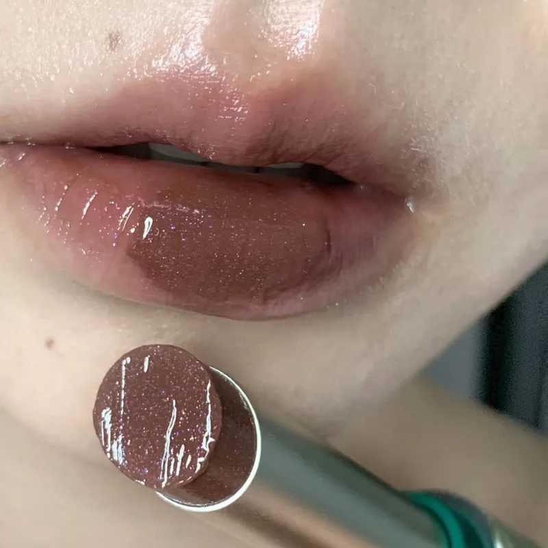 Punk Jelly lipstick Mirror lipstick Chocolate Brown Moisturizing Smokeless lipstick Cup Fade resistant Lip Color Makeup W250312