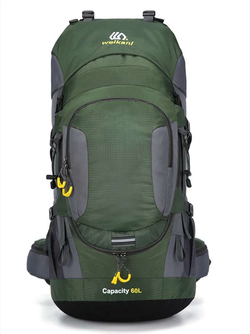 2025 New 60 Liter Outdoor Sports Camping Travel Mountaineering Hiking Waterproof Rain Cover Backpack
