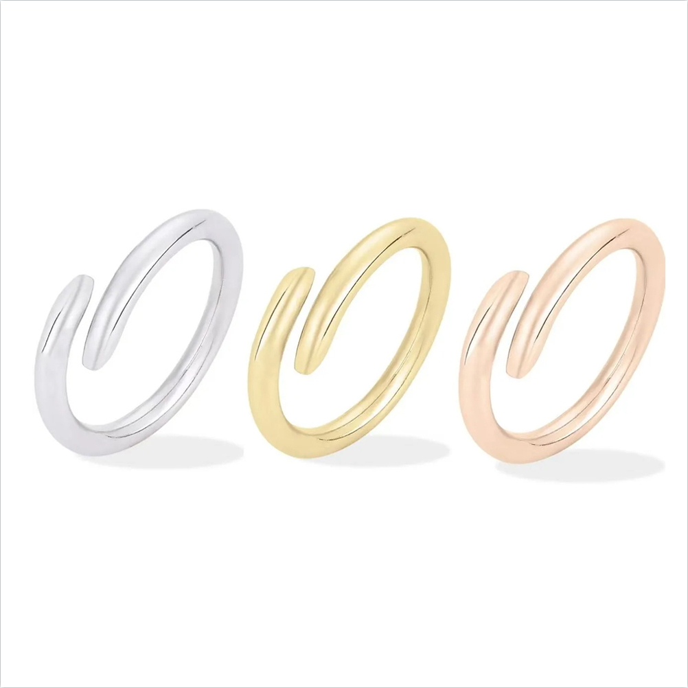 Designer Nail Ring Luxury Jewelry Midi love Rings For Women Titanium Steel Alloy Gold-Plated Process Fashion Accessories Never Fade Not Allergic good