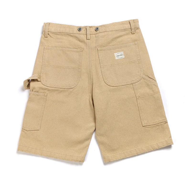 railway stripe X Y type Camisol shorts canvas work clothes pendant pants summer natural denim bib cover 250312