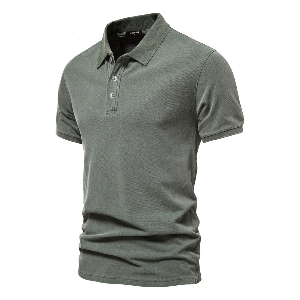 tracksuit Summer New Polo Collar Sports Pure Cotton POLO Shirt Fashion Casual Men's Solid Short Sleeve T-shirt