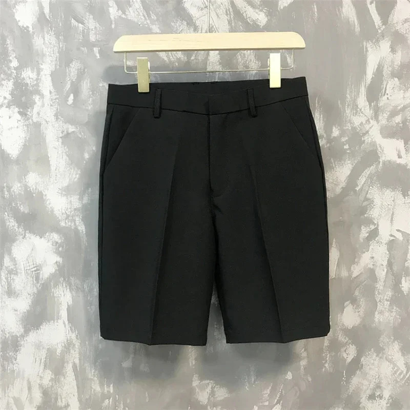 Trends Casual 5point Medium Pants Mens Summer Wild Youth Loose White Set Bermuda Tight 250312