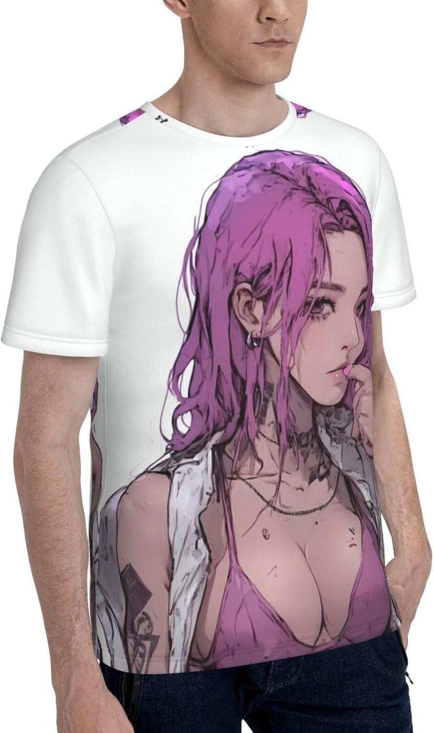 Mens T shirt Anime Girl Pattern Men's Women's T-Shirt Sexy Bikini Girl 3D Printed Novelty Short Sleeve Unisex Fashion Tee tee Casual tops su
