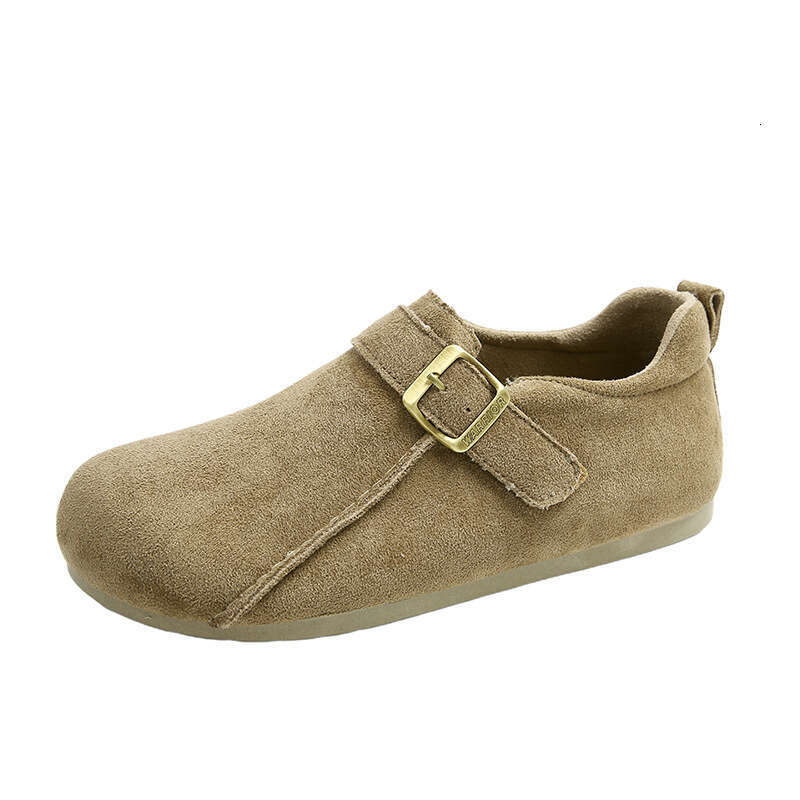Soft soled Boken for women 2025 new spring style one foot bean shoes fashionable and versatile British style women's shoes