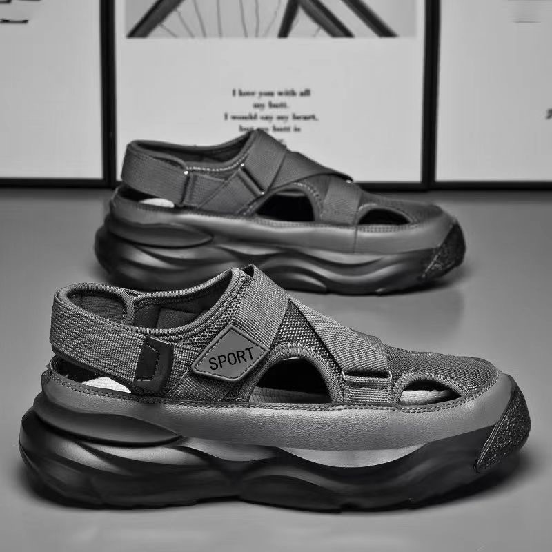 2025 New Summer Designer Men's Breathable Driving Outdoor Board Shoes Men's Baotou Sports Shoes Beach Sandals