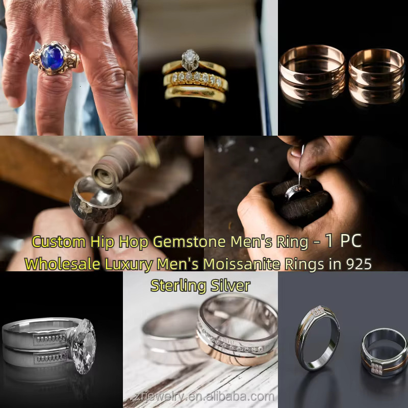 Customizable Fashion Unisex Luxury Snake Moissanite Iced Cuban Wedding Diamond Moissanite Men Ring