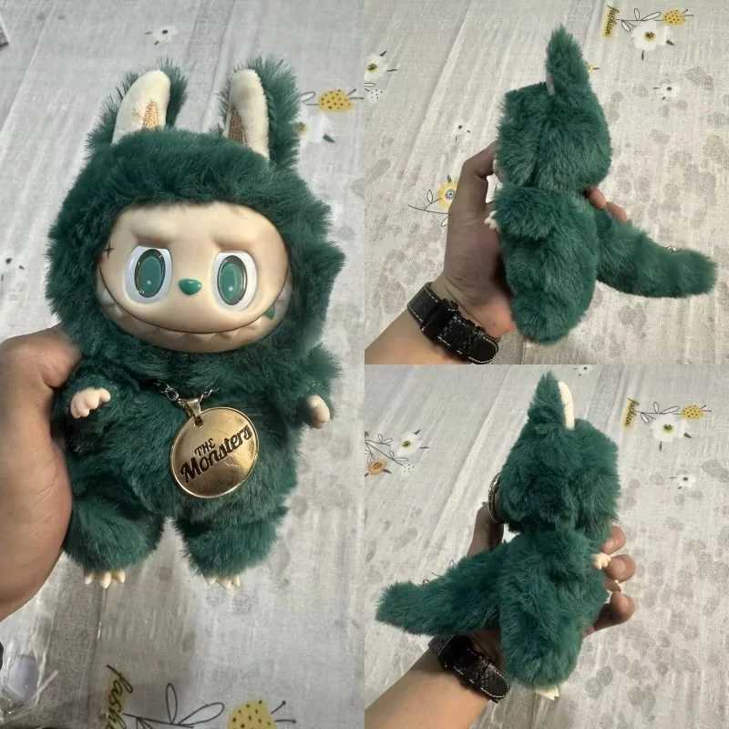 The Monster Labubu series Zimomo Angel Green L blind box newly arrived in 2025 creatively changes doll toys birthday gifts vinyl pendant dolls X250312